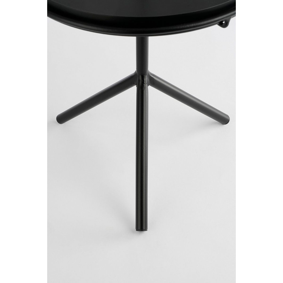 Aston Beistelltisch mit abnehmbarem Tablett – H40 x Ø31 cm – Metall – Schwarz