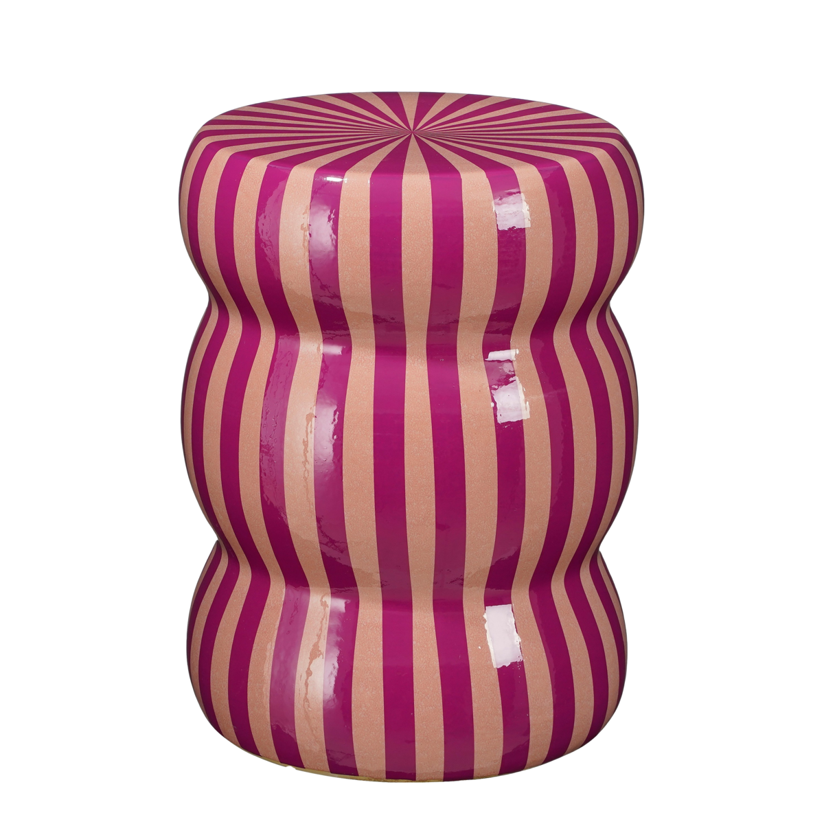 Skipper Beistelltisch – H44 x Ø32 cm – Keramik – Lila