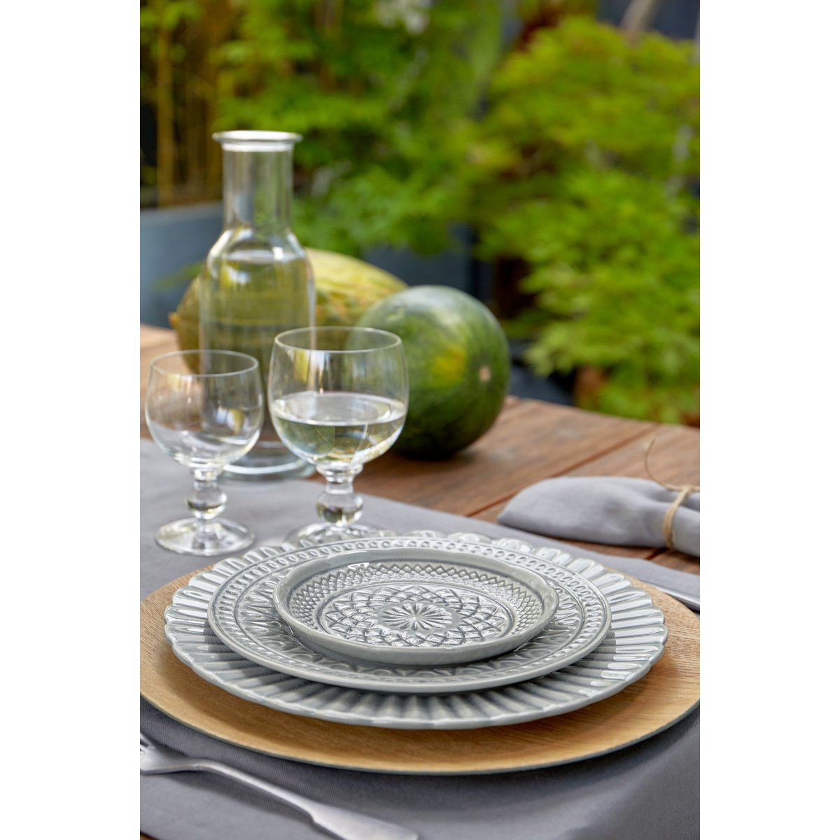 CRISTAL Servierschale 21 Grau STS 211