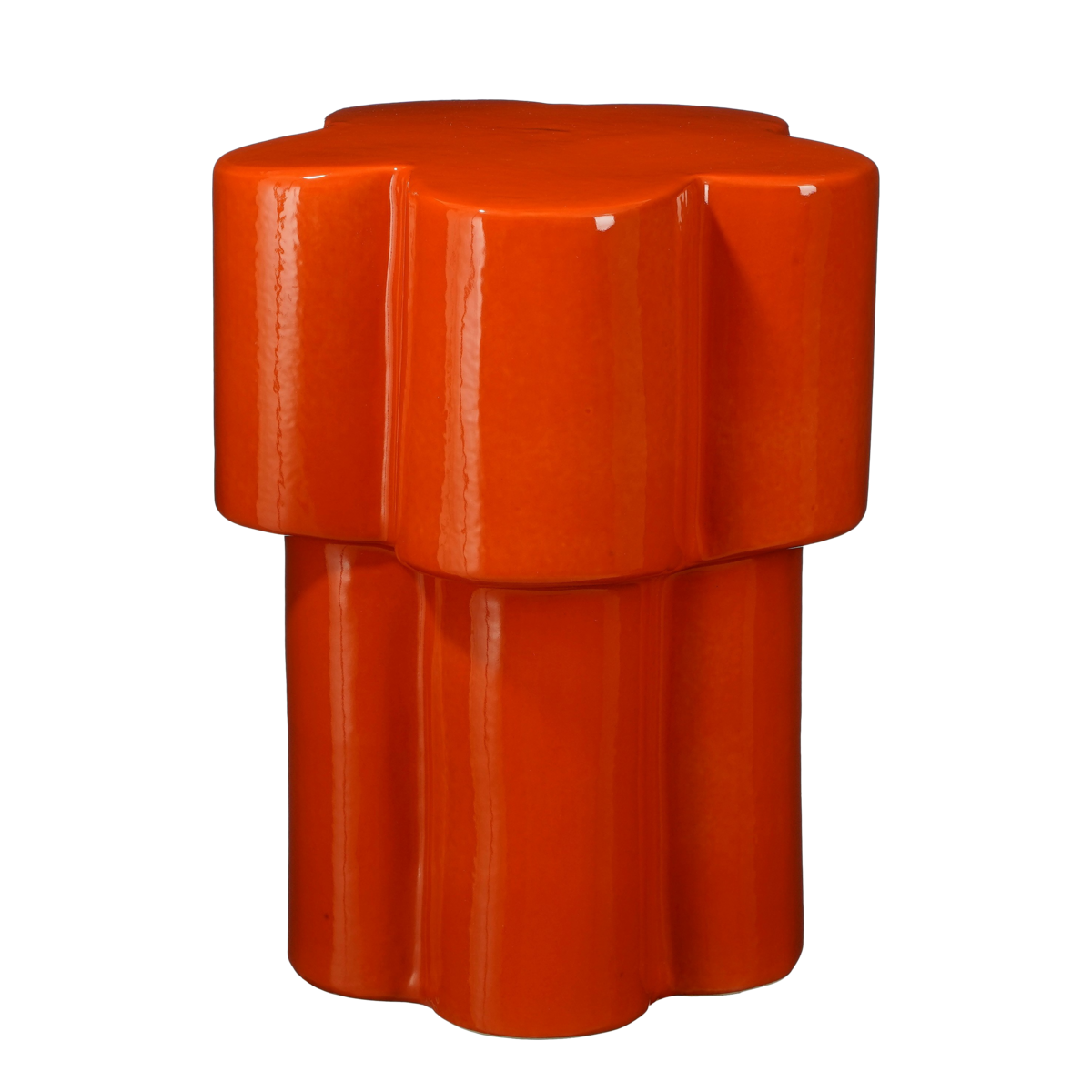 Aita Beistelltisch – H45 x Ø35 cm – Keramik – Orange