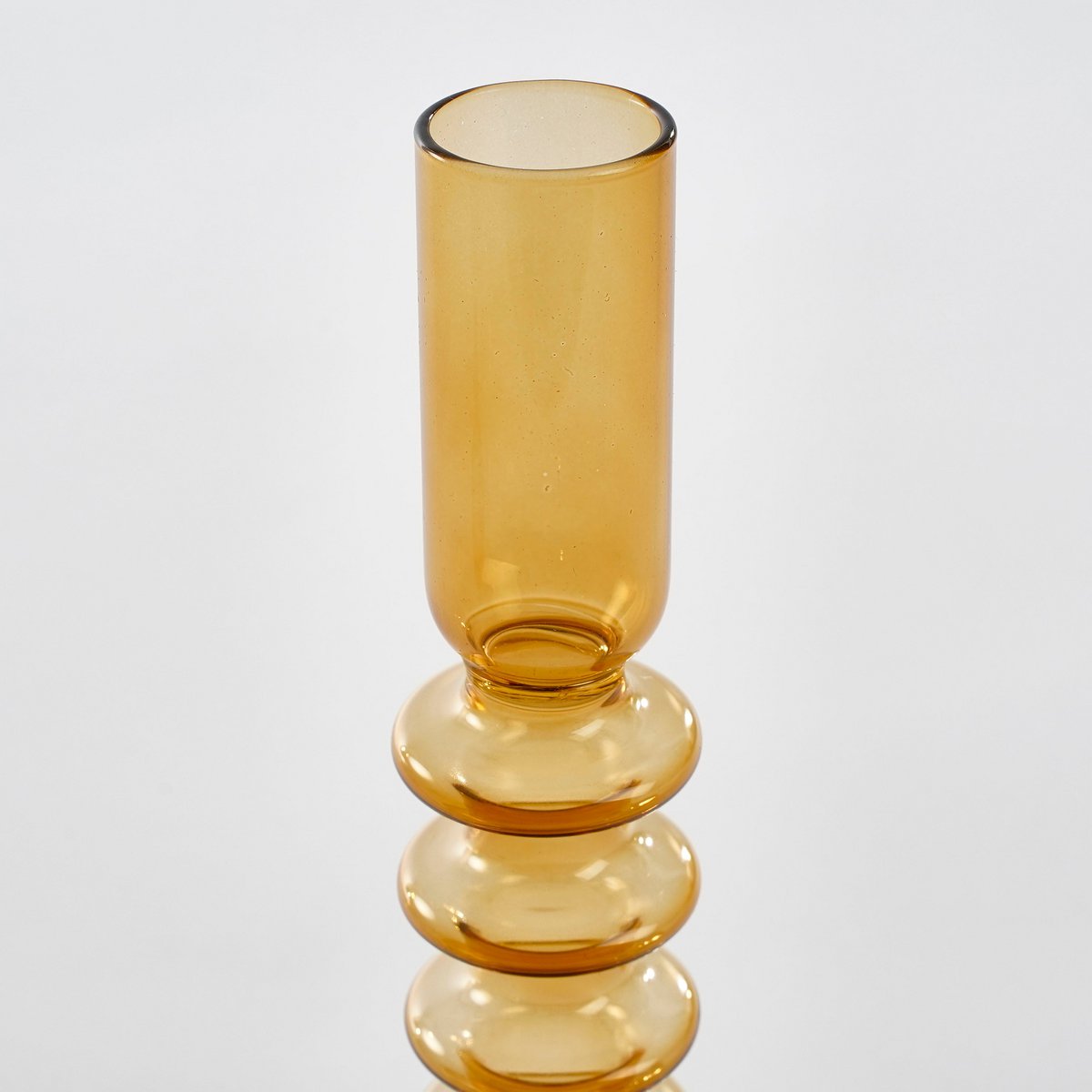 Agios Kerzenständer – H20 x Ø8 cm – Glas – Braun