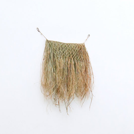 Tropischer Wandbehang, Wanddekoration, 65 cm, handgewebt aus Bast HATI