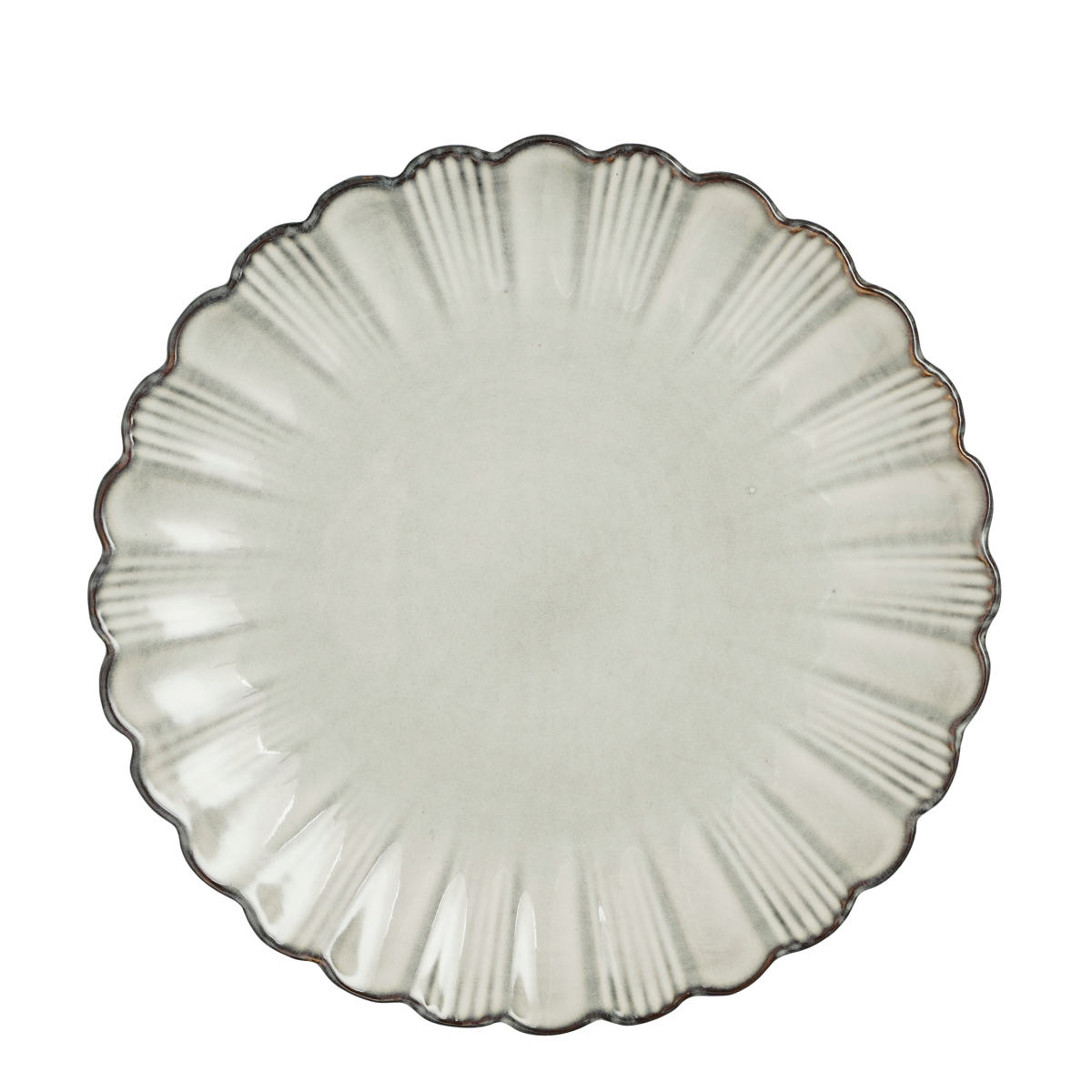 Korfu Speiseteller – H2,5 x Ø26,5 cm – Keramik – Grau