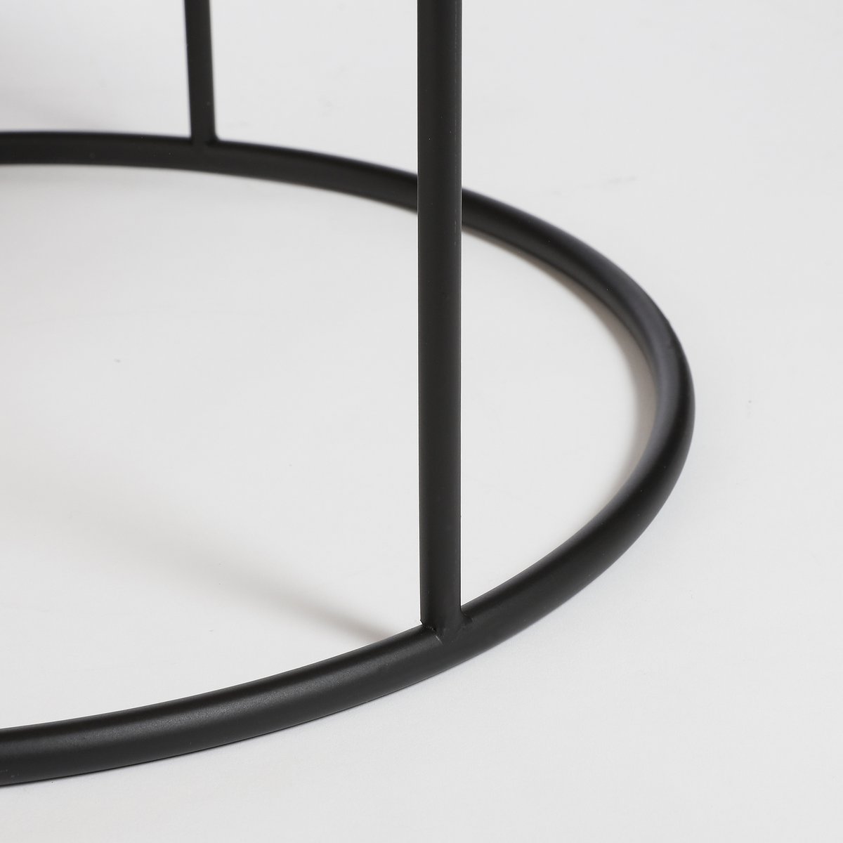 Leandro Beistelltisch – 2er-Set – H45 x Ø45 cm – Schwarz