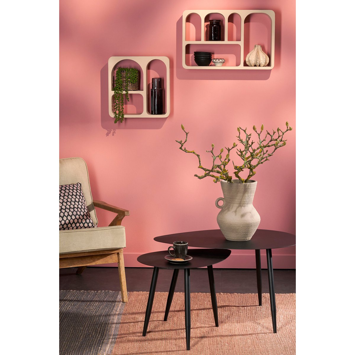 Frati Wandschrank – L60 x B15 x H38 cm – FSC 100 % – gebrochenes Weiß
