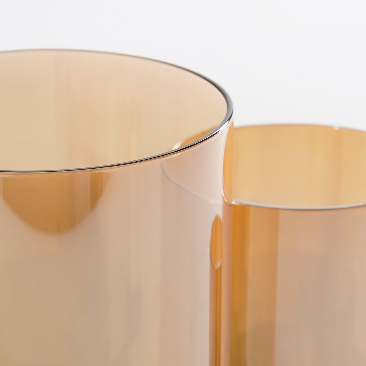 Kratos Kerzenhalter – L36 x B12 x H18 cm – Metall, Glas – Gold