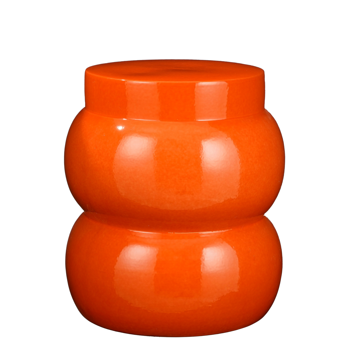 Vendi Beistelltisch – H40 x Ø35 cm – Keramik – Orange