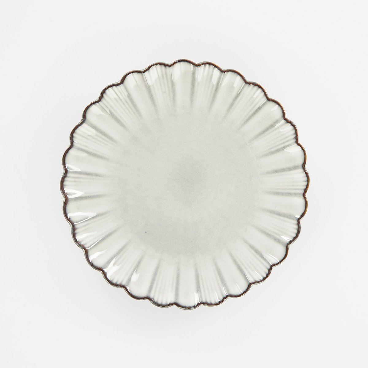 Corfu Frühstücksteller – H2,5 x Ø21 cm – Keramik – Grau