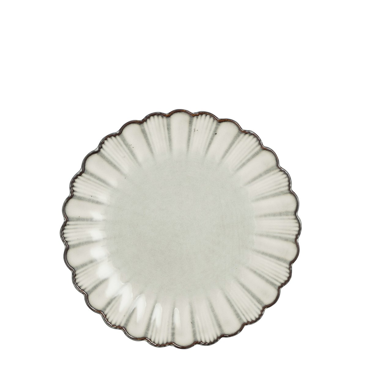 Corfu Frühstücksteller – H2,5 x Ø21 cm – Keramik – Grau