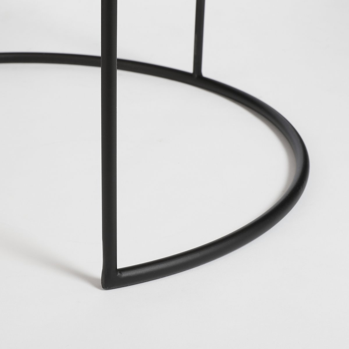 Leandro Beistelltisch – 2er-Set – H45 x Ø45 cm – Schwarz