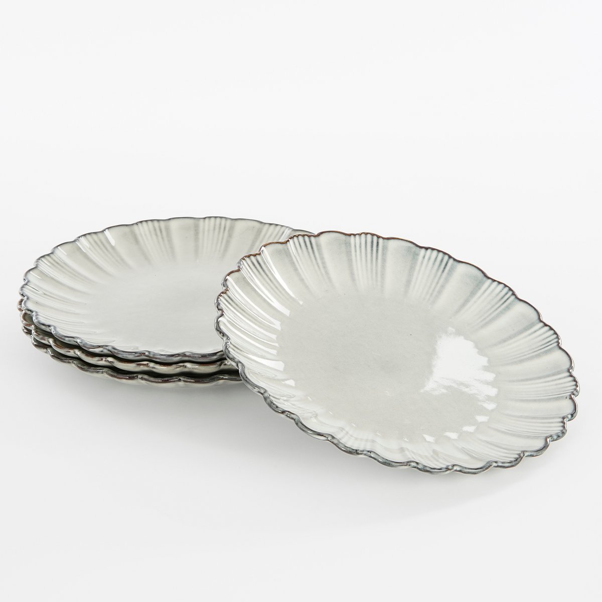 Korfu Speiseteller – H2,5 x Ø26,5 cm – Keramik – Grau