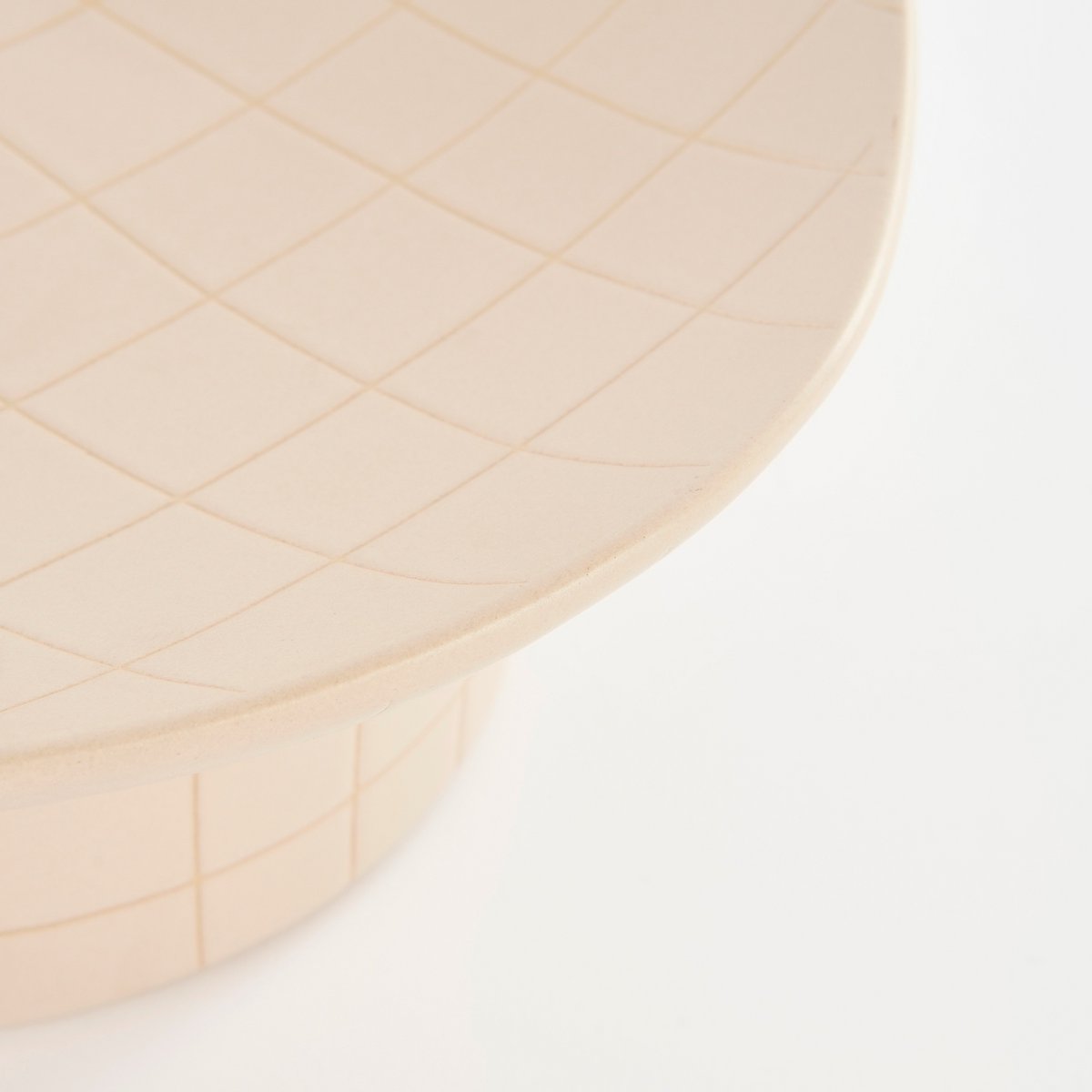 Wolga-Schüssel auf Fuß – L24,5 x B23 x H9,5 cm – Keramik – Beige