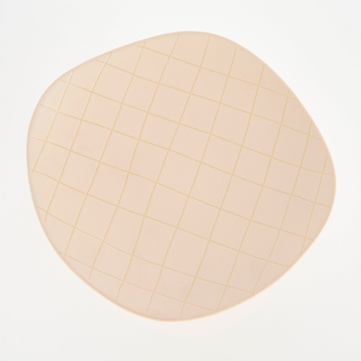 Wolga-Schüssel auf Fuß – L24,5 x B23 x H9,5 cm – Keramik – Beige