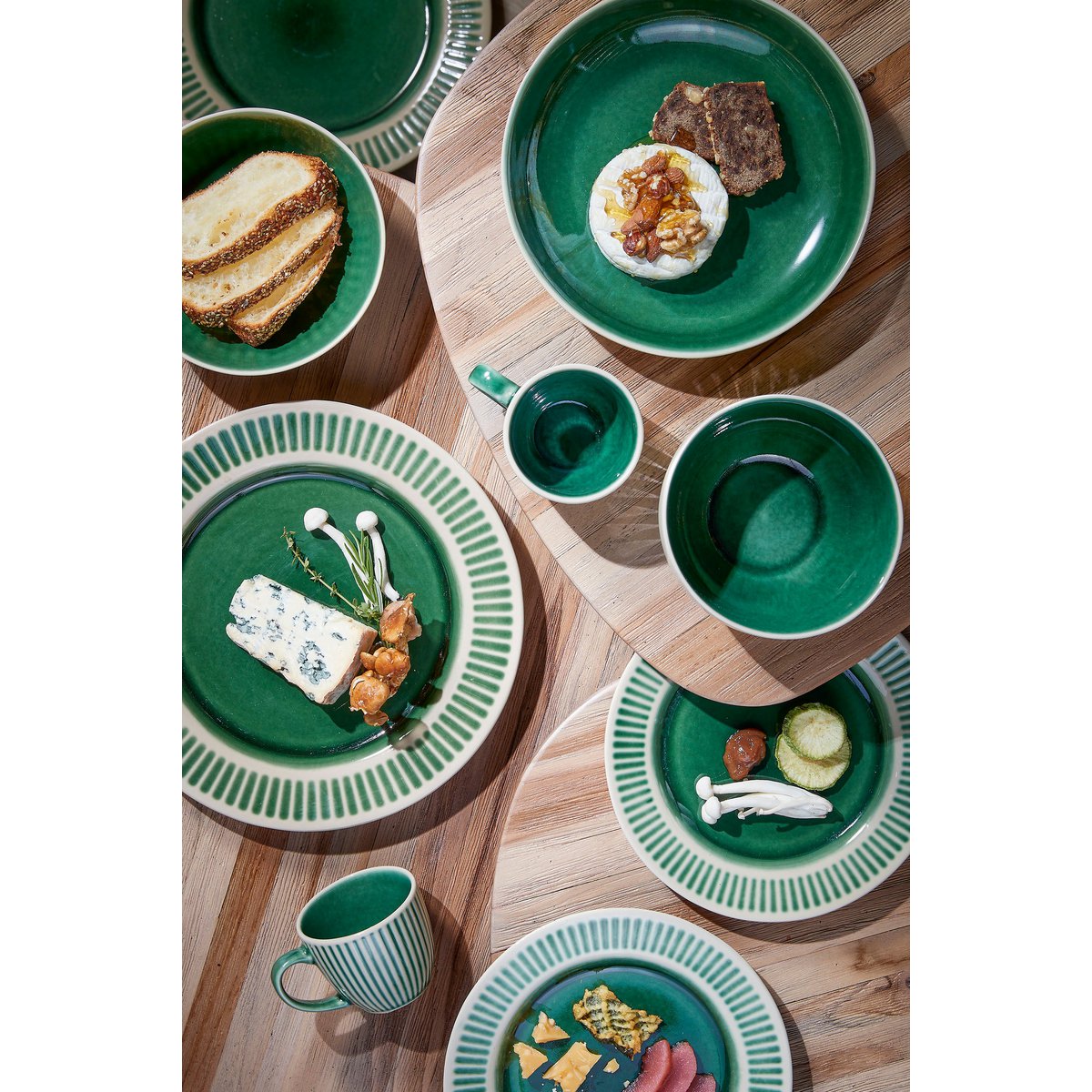 Elice Frühstücksteller – Ø21,5 cm – Keramik – Grün