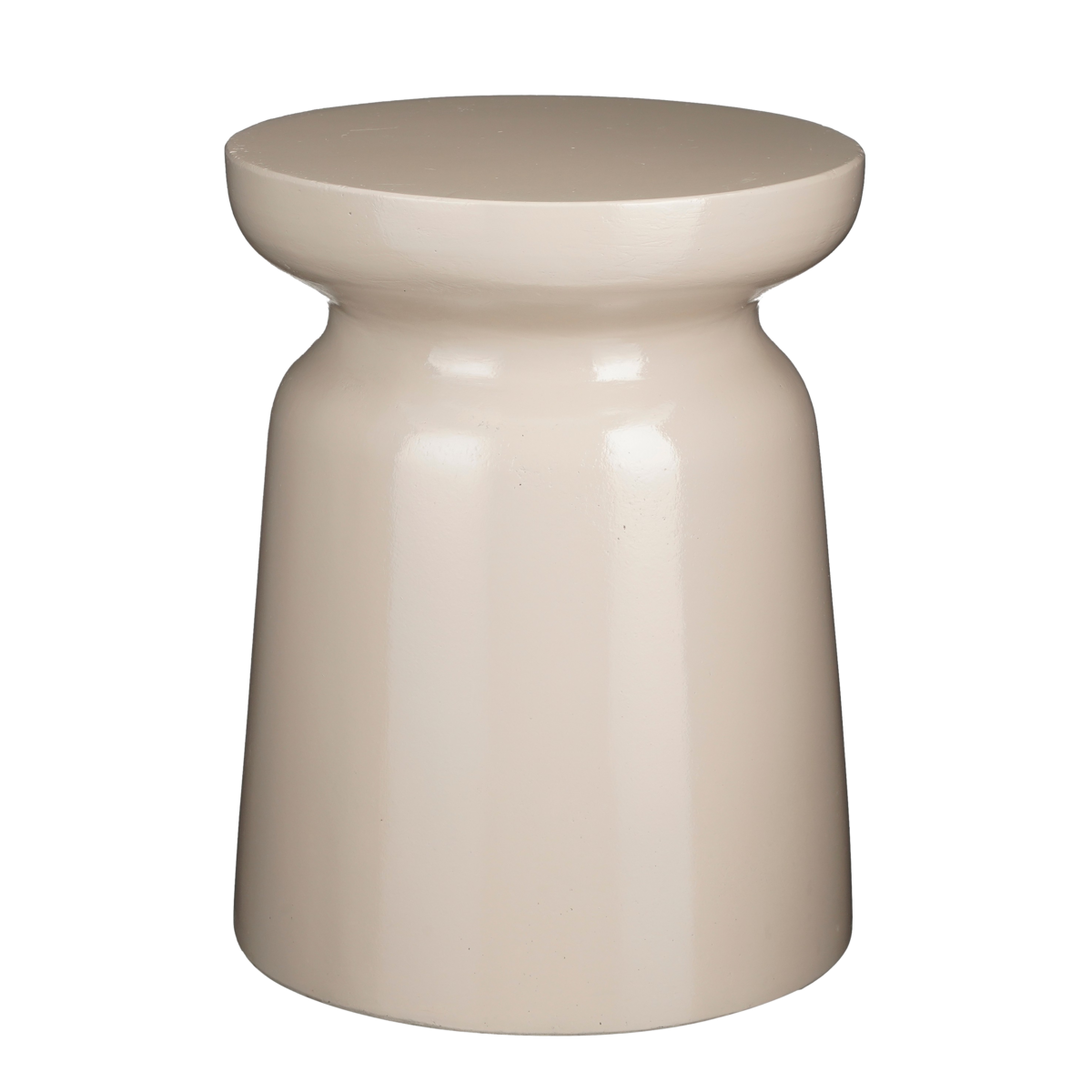 Stage Beistelltisch – H45 x Ø35 cm – Zement – Beige