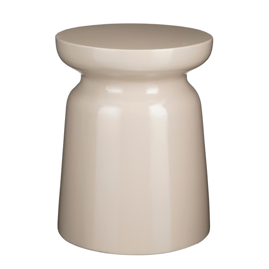 Stage Beistelltisch – H45 x Ø35 cm – Zement – Beige