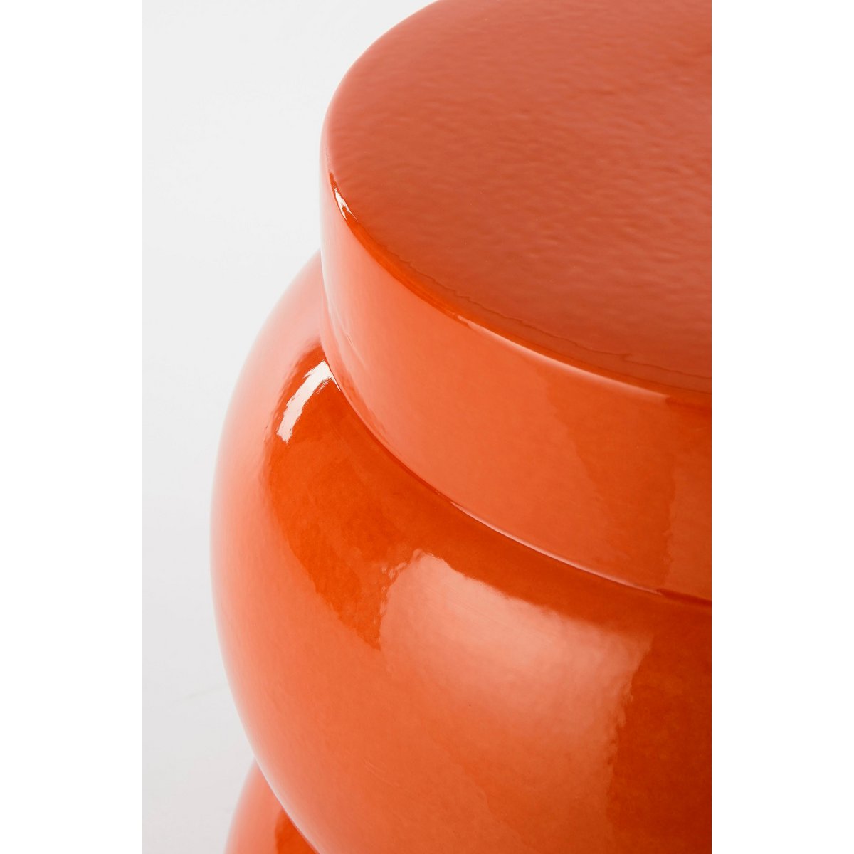 Vendi Beistelltisch – H40 x Ø35 cm – Keramik – Orange