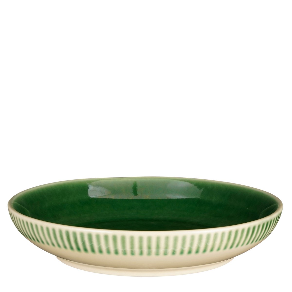 Elice tiefer Teller – Ø22 cm – Keramik – Grün