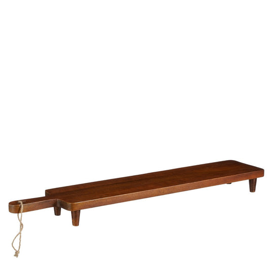Centennial Servierbrett – L76 x B15 x H7 cm – FSC 100 % Mangoholz – Dunkelbraun