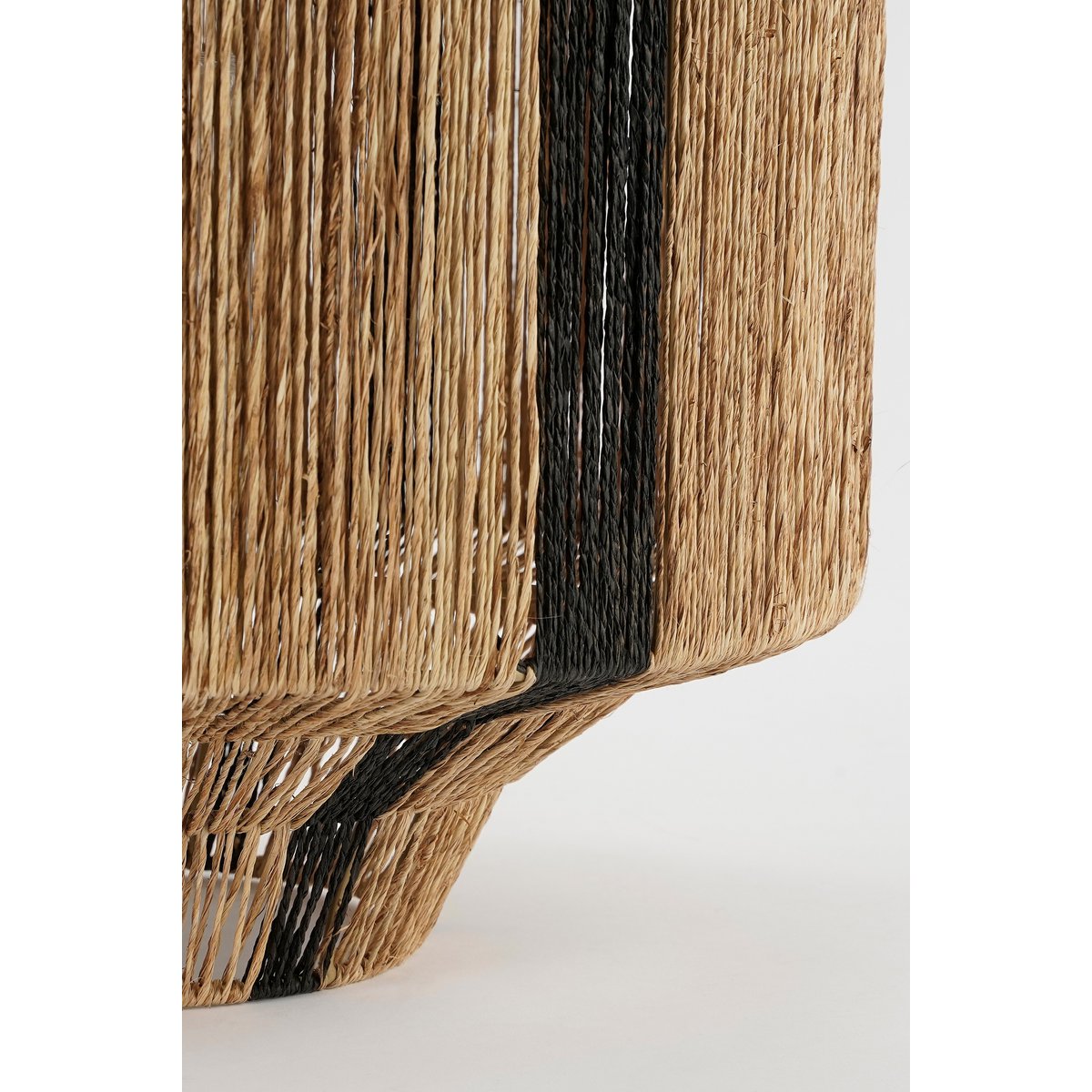 Liliano Laterne - H36 x Ø30 cm - Jute - Schwarz