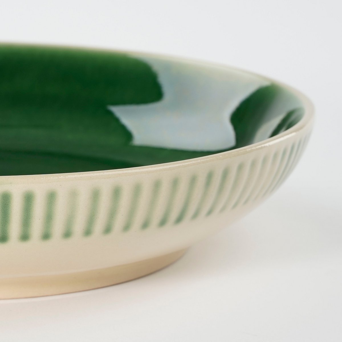 Elice tiefer Teller – Ø22 cm – Keramik – Grün