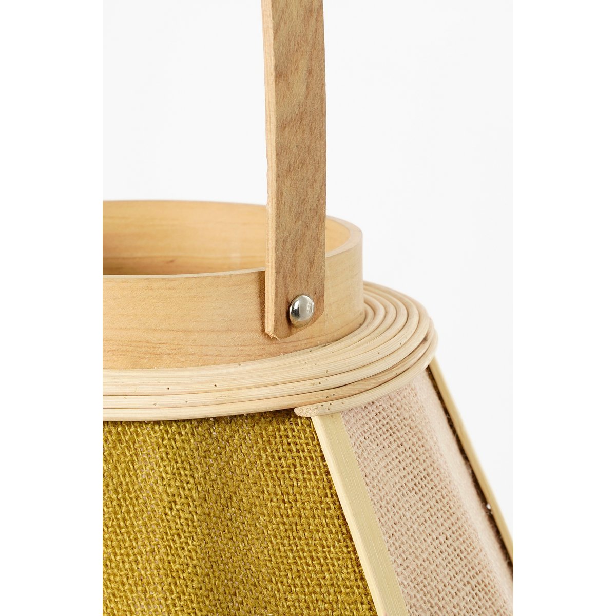 Roger Laterne - H45 x Ø32 cm - Jute - Beige, Braun