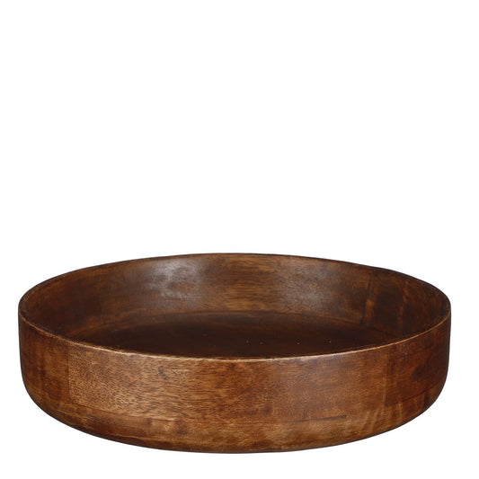 Tomar Schüssel – H6 x Ø26 cm – 100 % FSC Mangoholz – Dunkelbraun