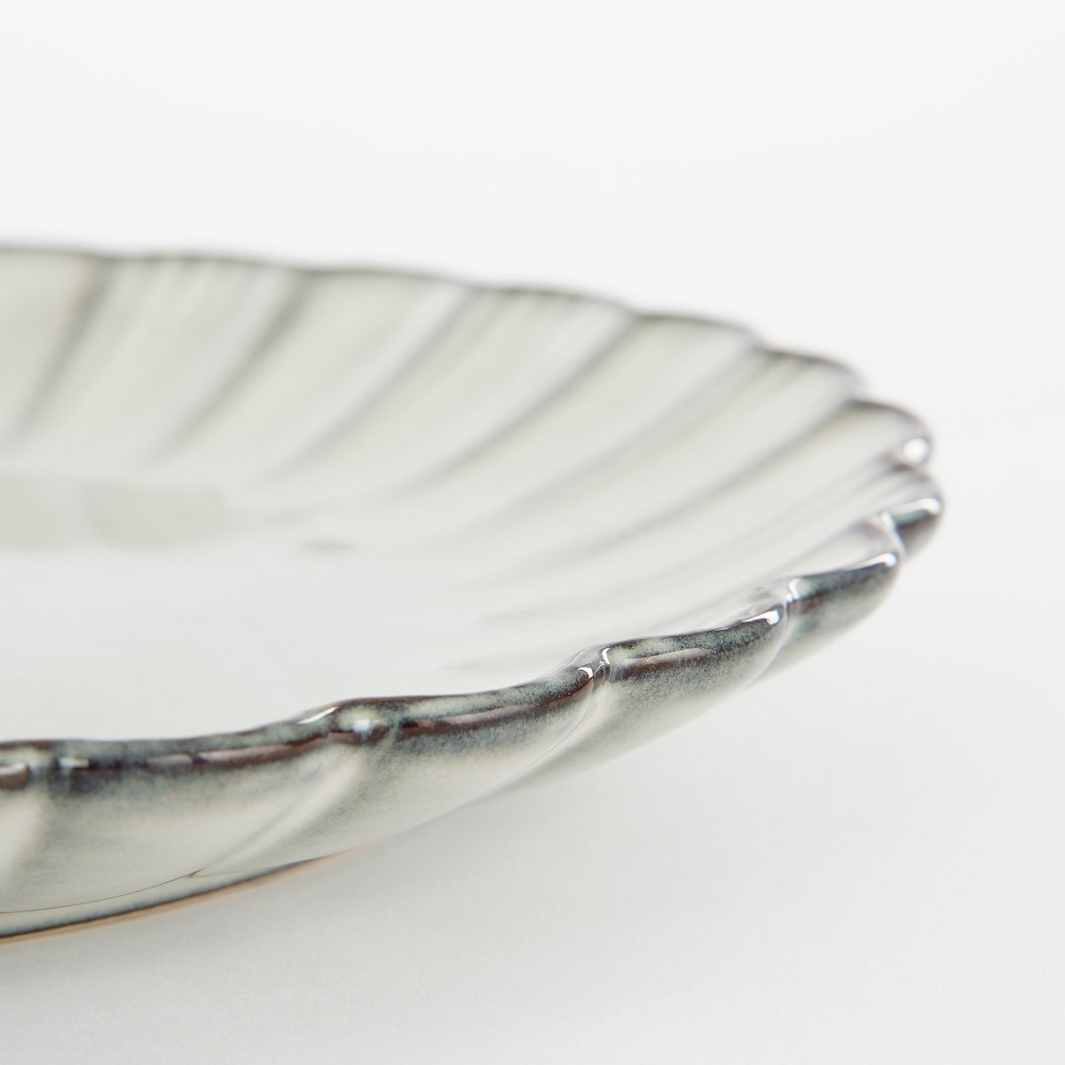 Corfu Frühstücksteller – H2,5 x Ø21 cm – Keramik – Grau