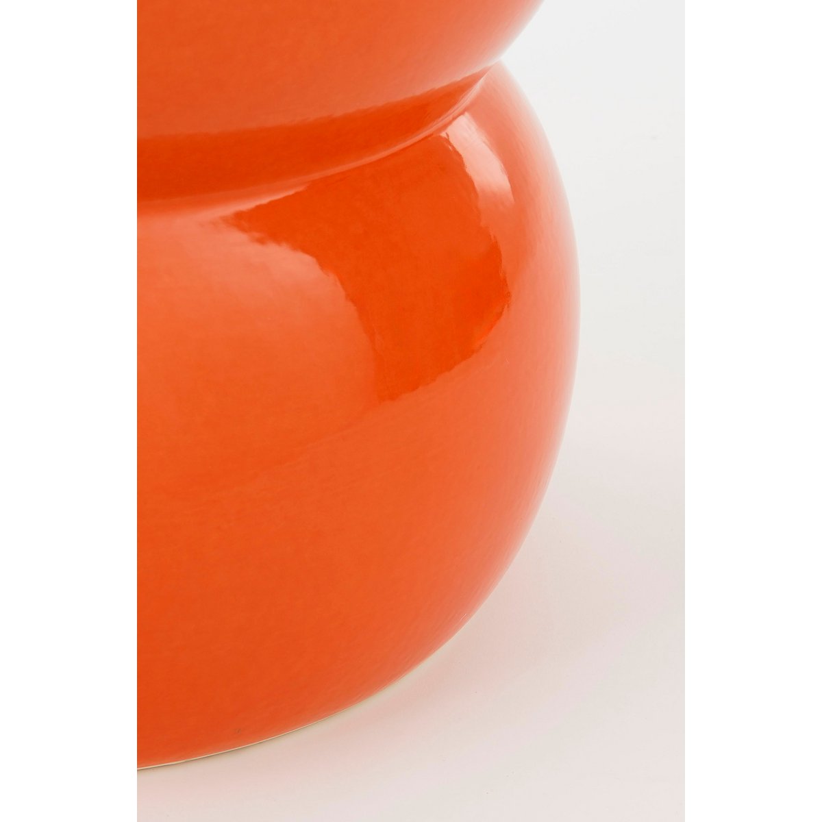 Vendi Beistelltisch – H40 x Ø35 cm – Keramik – Orange
