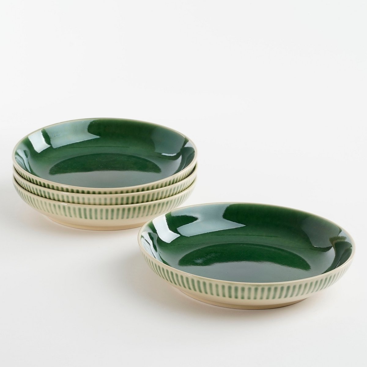 Elice tiefer Teller – Ø22 cm – Keramik – Grün
