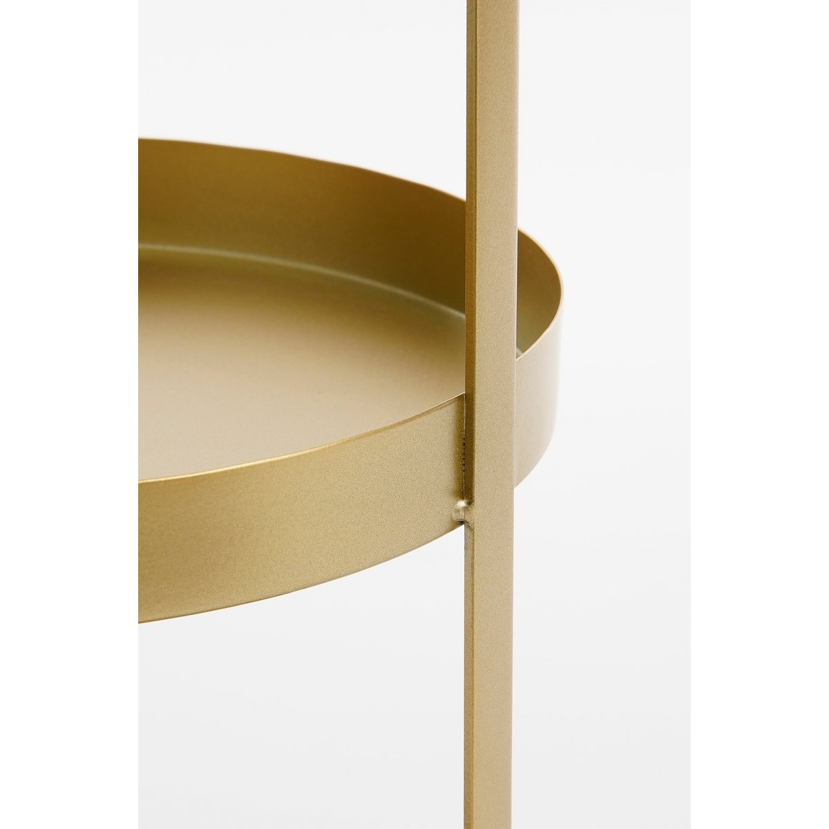 Etagere 2-stöckig – H41 x Ø25 cm – Metall – Gold