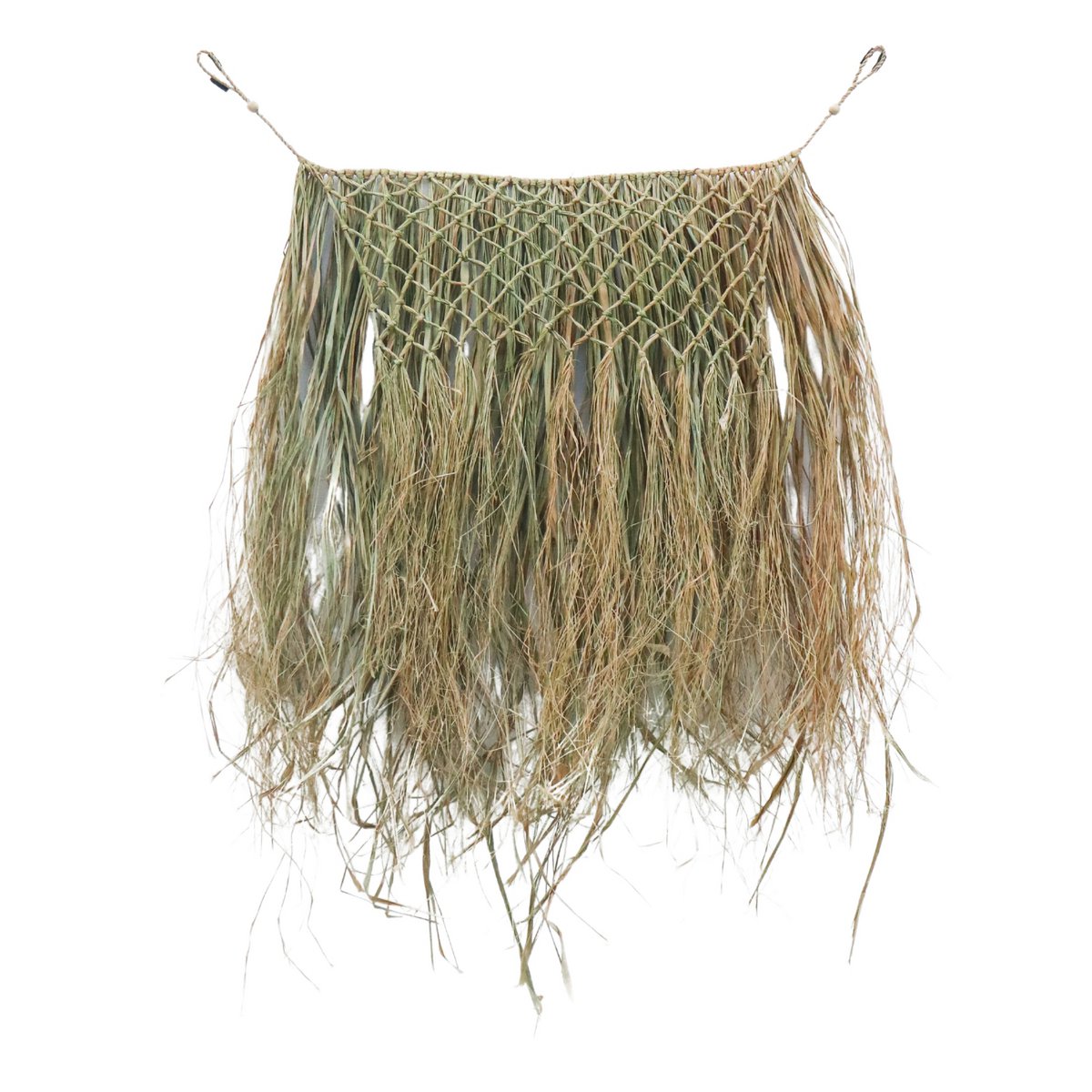 Tropischer Wandbehang, Wanddekoration, 65 cm, handgewebt aus Bast HATI